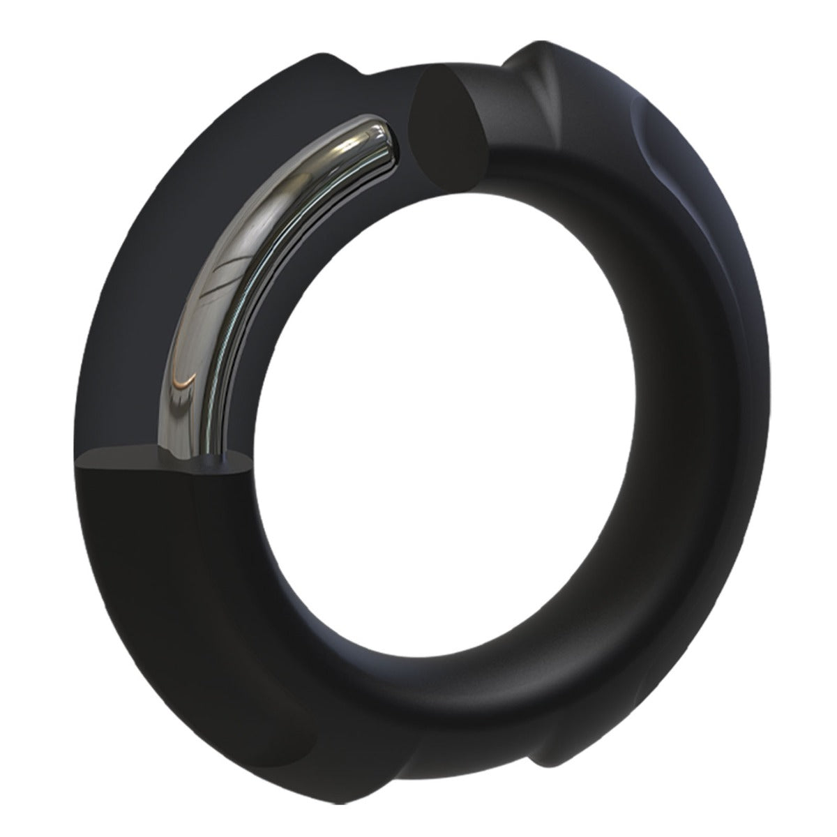 Optimale FlexiSteel Silicone Metal Core Cock Ring 43mm