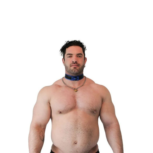 Brutus Vegan Puppy Collar Black Blue