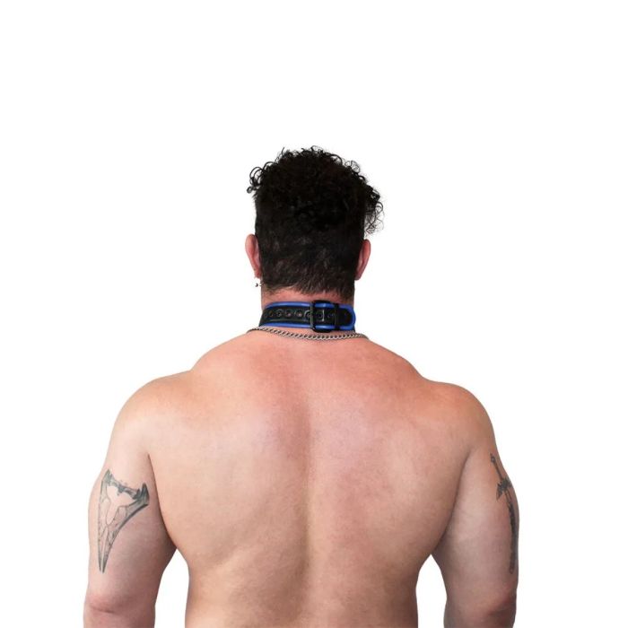 Brutus Vegan Puppy Collar Black Blue