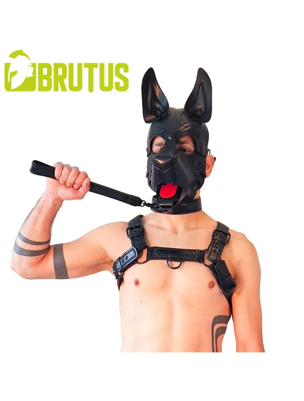 Brutus Vegan Short Leash Black