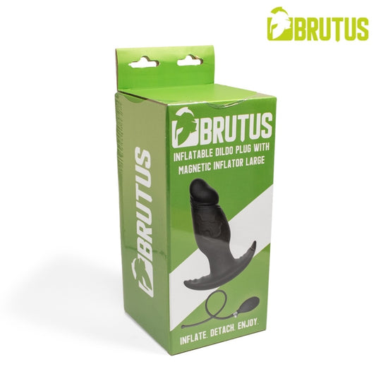 BRUTUS BRUTUS Inflatable Dildo Plug With Magnetic Inflator L packaging