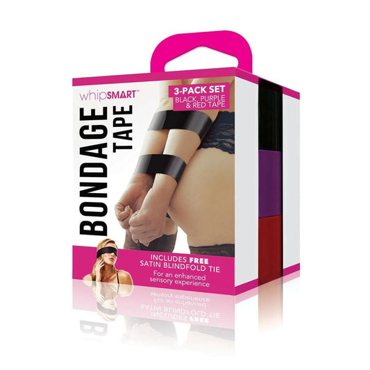 Whipsmart Bondage Tape Pack with Eye Mask 150ft