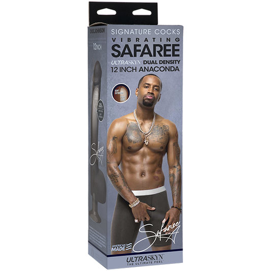 Signature Cocks Ultraskyn Safaree Samuels Anaconda Vibrating Dildo 12"