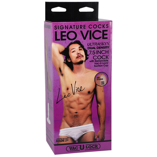 Signature Cocks Leo Vice Cock UltraSkyn 6inch Dildo with Removable Vac-U-Lock Suction Cup (8183721263343)