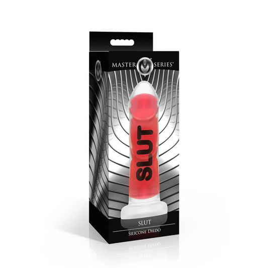 Master Series SLUT Silicone Dildo packaging