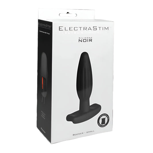ElectraStim Silicone Noir Rocker Butt Plug Small