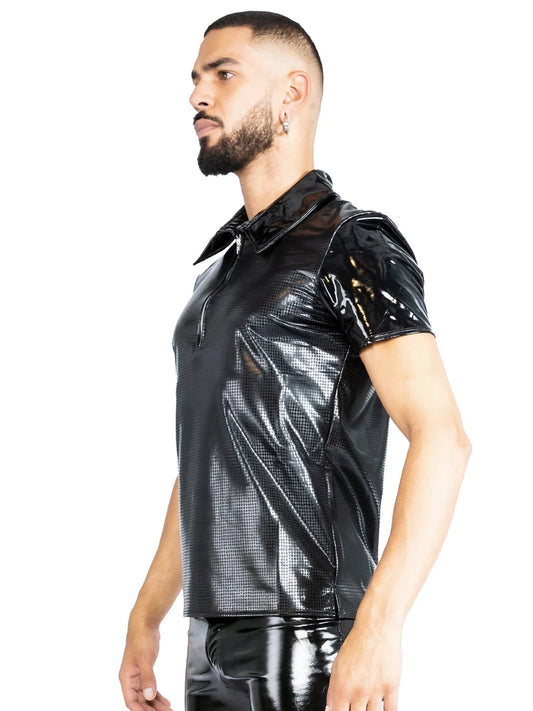 Honour VynX Croc Print Polo Shirt