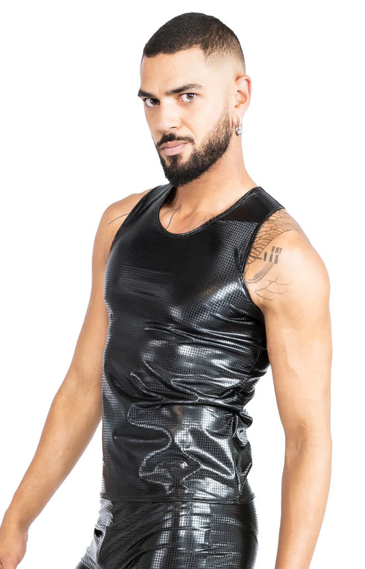 Honour VynX Round Neck Croc Print Vest Top