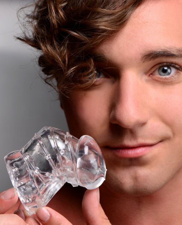 Detained 2.0 Restrictive Chastity Cage with Nubs (8073708404975)