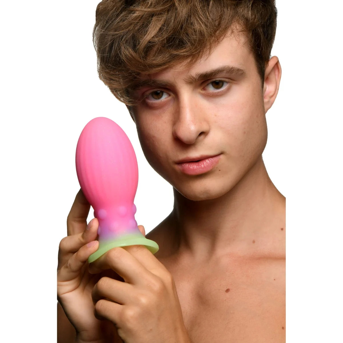 Creature Cocks Xeno Egg Glow in the Dark Silicone Egg Butt Plug Large (8158923096303)