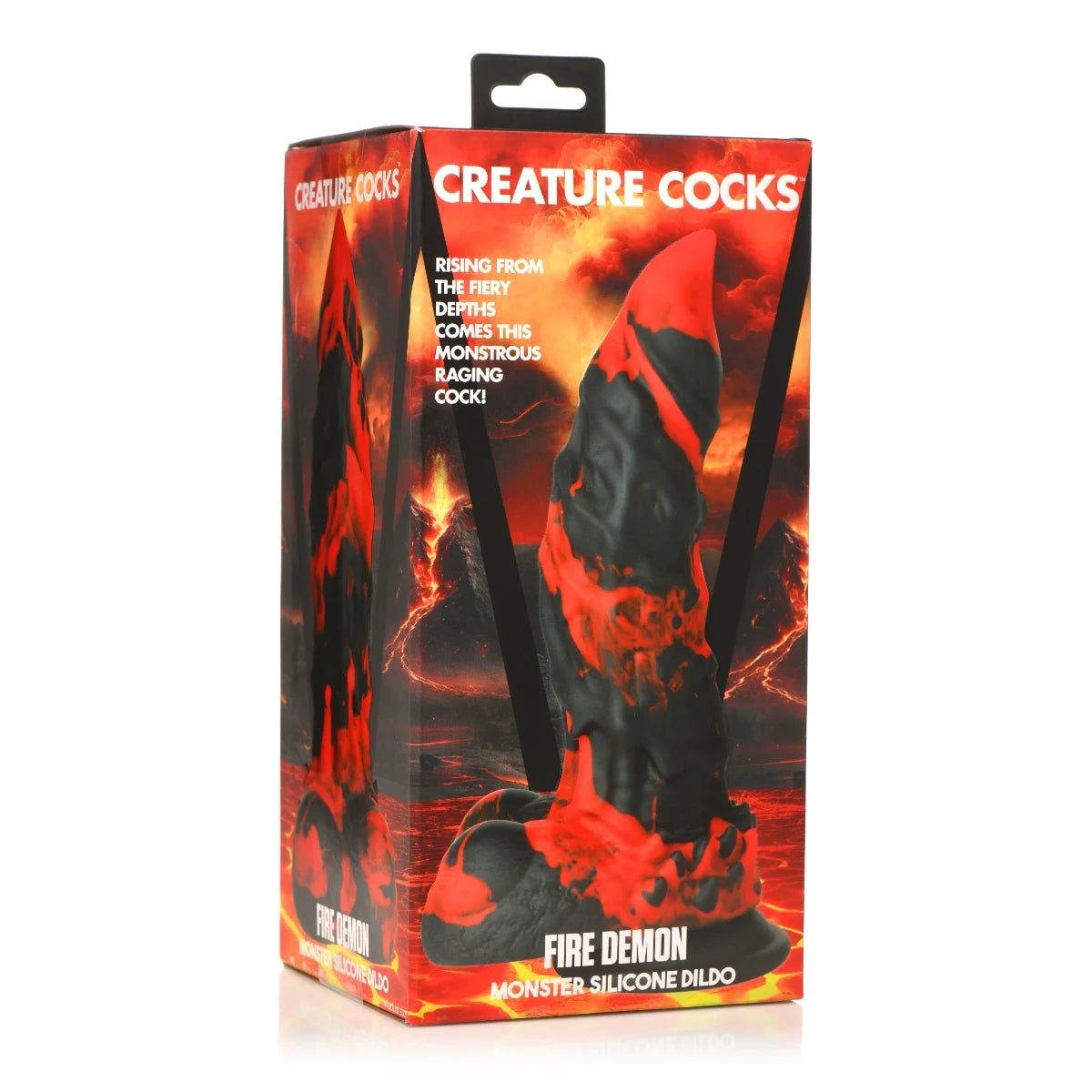 Creature Cocks Fire Demon Monster Silicone Dildo (8274282807535)
