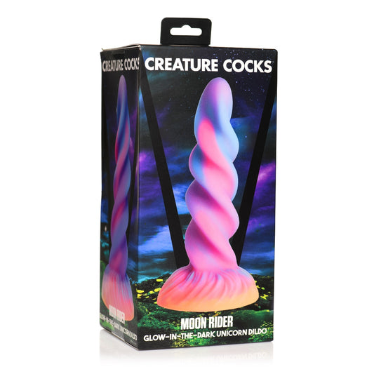 Creature Cocks Moon Rider Glow In The Dark Unicorn Dildo (8274301223151)