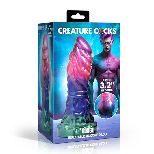 Creature Cocks Gorge Inflatable Silicone Dildo packaging
