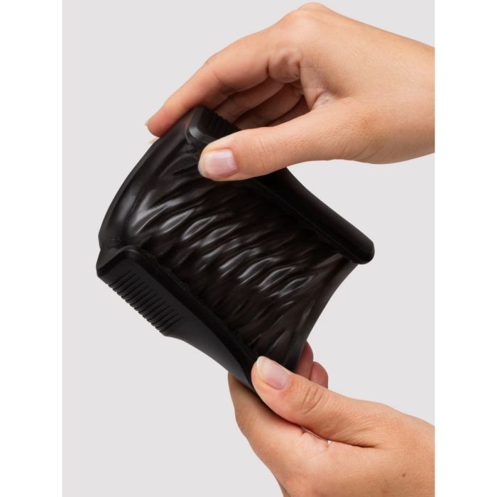 Arcwave Zing Vibrating Masturbator Held in hands to show size