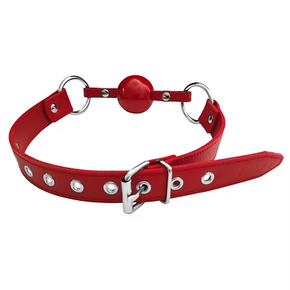 Rouge Fetish Play Ball Gag Vegan Red
