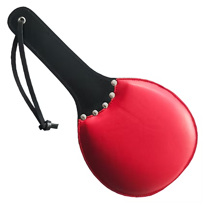 Rouge Leather Padded Ping Pong Paddle Black or Black/Red