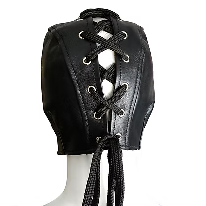 Rouge Leather Executioner's Half Mask
