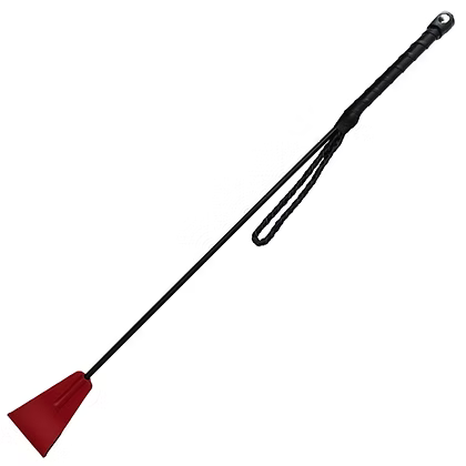 Rouge Vegan Fetish Play Riding Crop Black or Black/Red
