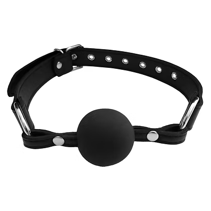 Rouge Fetish Play Ball Gag Vegan Black