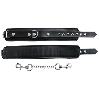 Rouge Fetish Play Ankle Cuffs Vegan Black