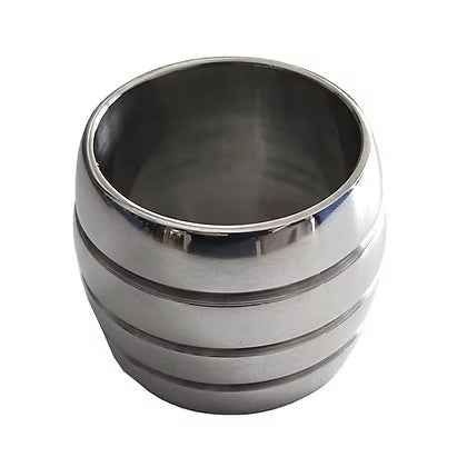 Rouge Stainless Steel Plain Cock Ring 45mm x 45mm side view