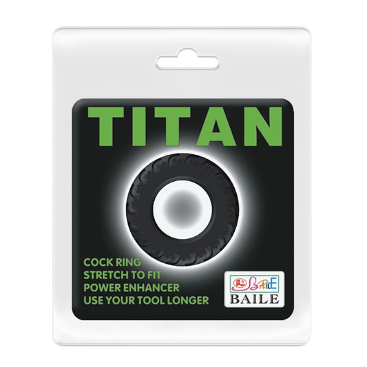Pretty Love Titan Silicone Cock Ring 3 Black packaging