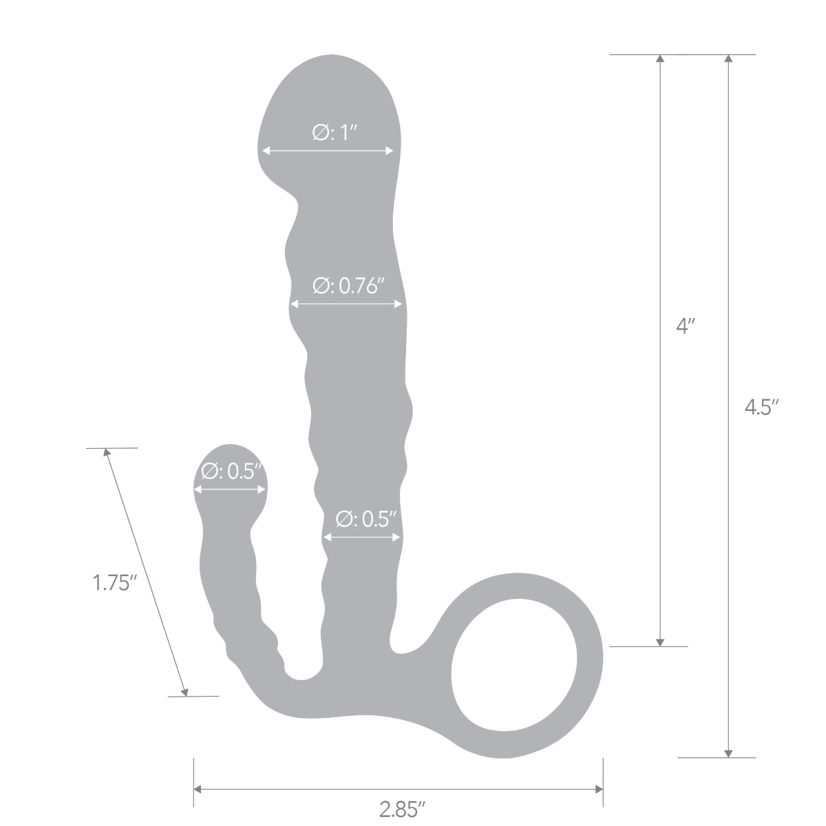Blue Line Beginners Prostate Massager Butt Plug 4.5" (8253285630191)