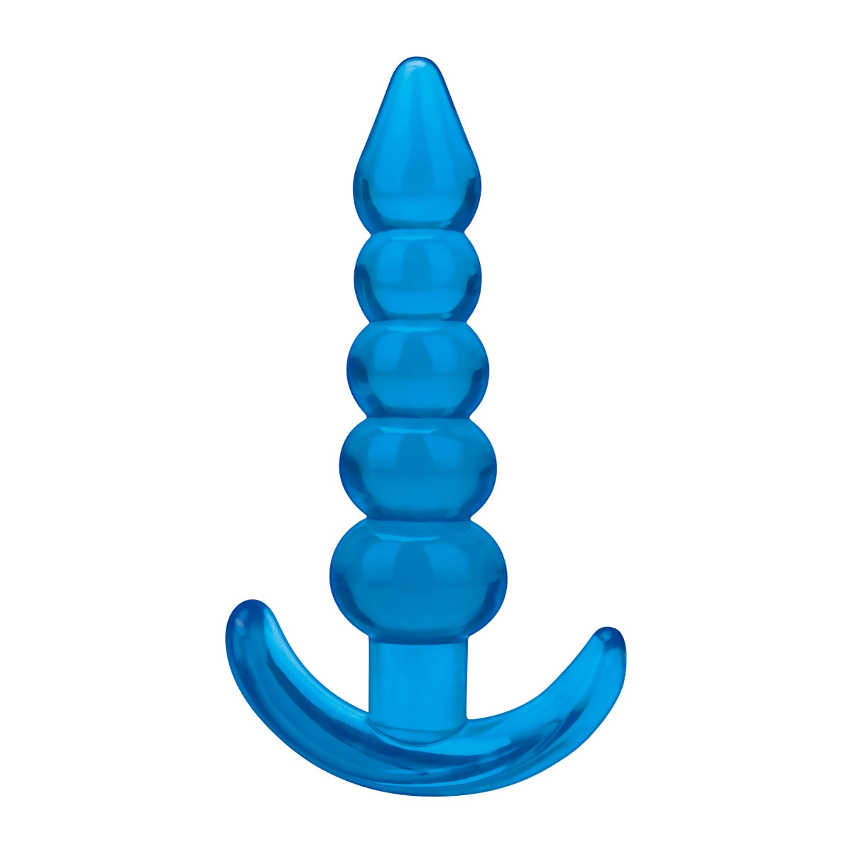 Blue Line Beaded Butt Plug Blue 4.5" Blue Line Beaded Butt Plug Blue 4.5"
