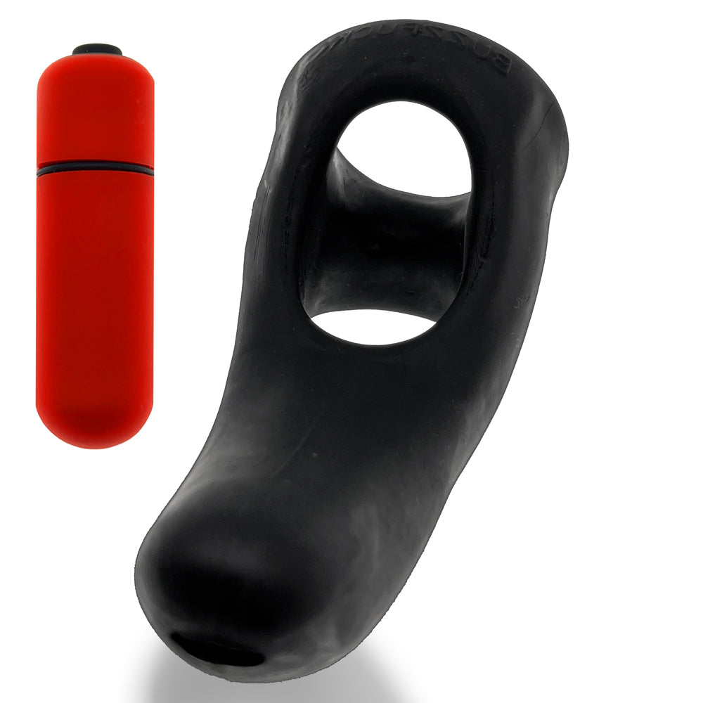 Hunkyjunk Buzzfuck Sling with Taint Vibe Vibrating Cock Ring Tar Ice Hunkyjunk Buzzfuck Sling with Taint Vibe Vibrating Cock Ring Tar Ice