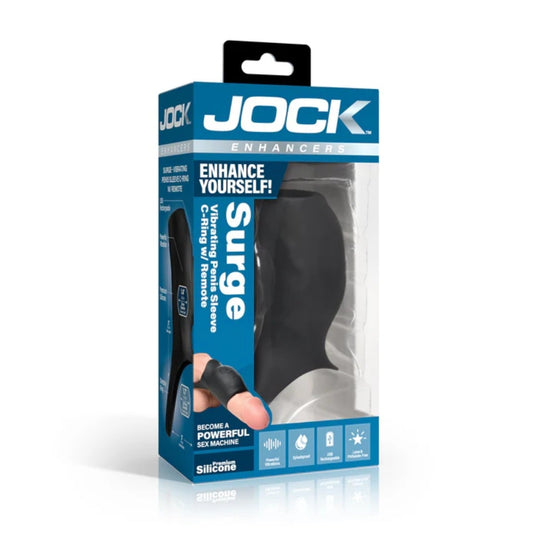 JOCK Surge Vibrating Penis Sleeve C-Ring w/ Remote