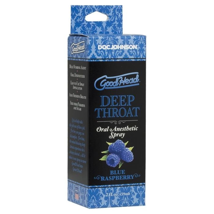 Goodhead Deep Throat Spray Blue Raspberry 2oz
