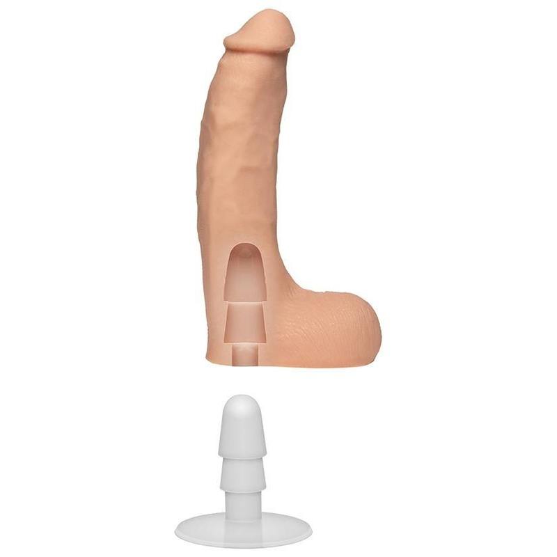 Signature Cocks Chad White Ultraskyn 8.5 inch Dildo with Removable Vac-U-Lock Suction Cup (8183740170479)