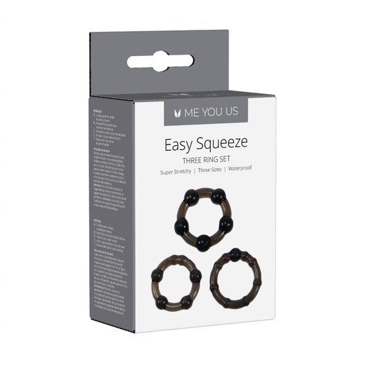 Easy Squeeze Cock Ring Triple Set (8084433567983)