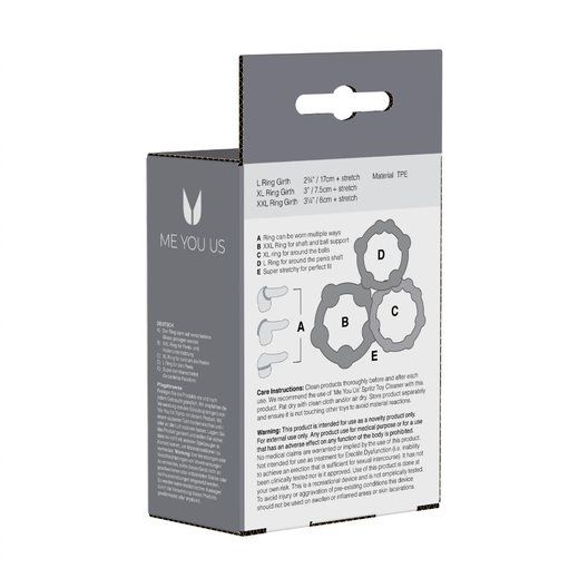 Easy Squeeze Cock Ring Triple Set (8084433567983)