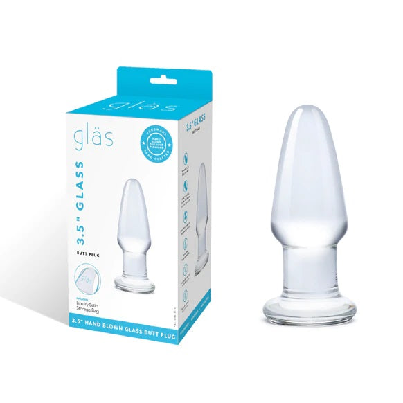 Glas Glass Butt Plug 3.5"