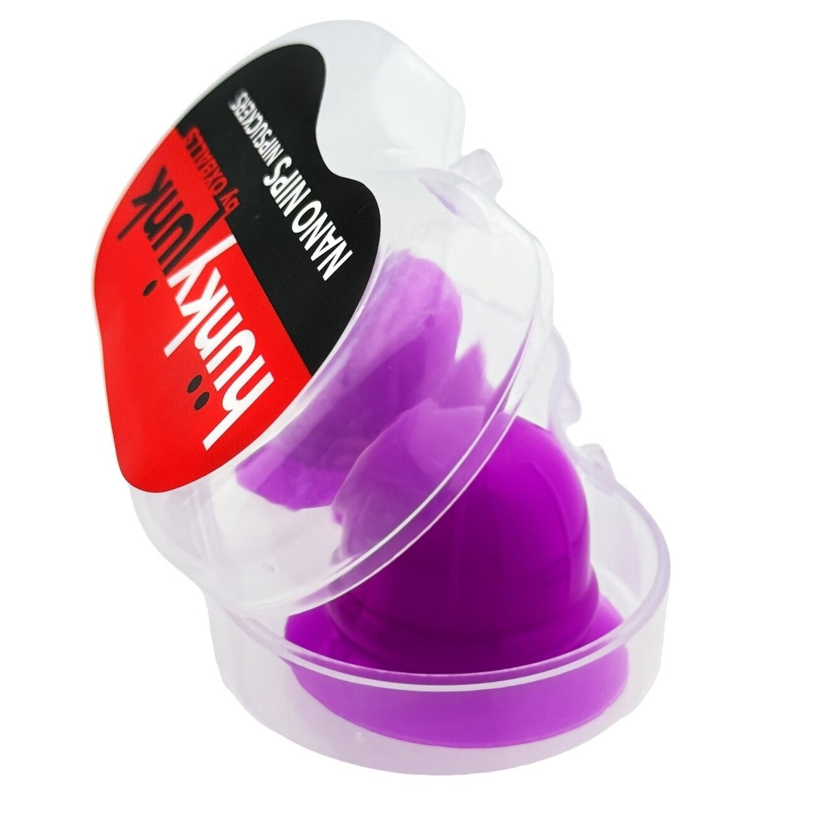 Hunkyjunk Nano Nips Nipple Suckers Pink Silicone with protective case