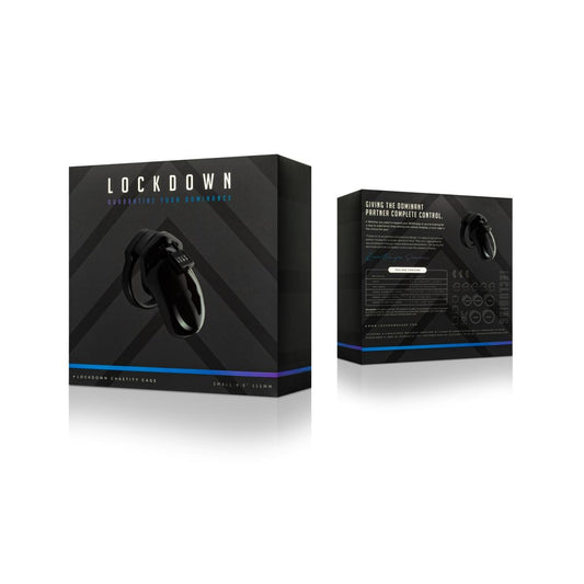 Lockdown Chastity Cage Black Small (8182691266799)