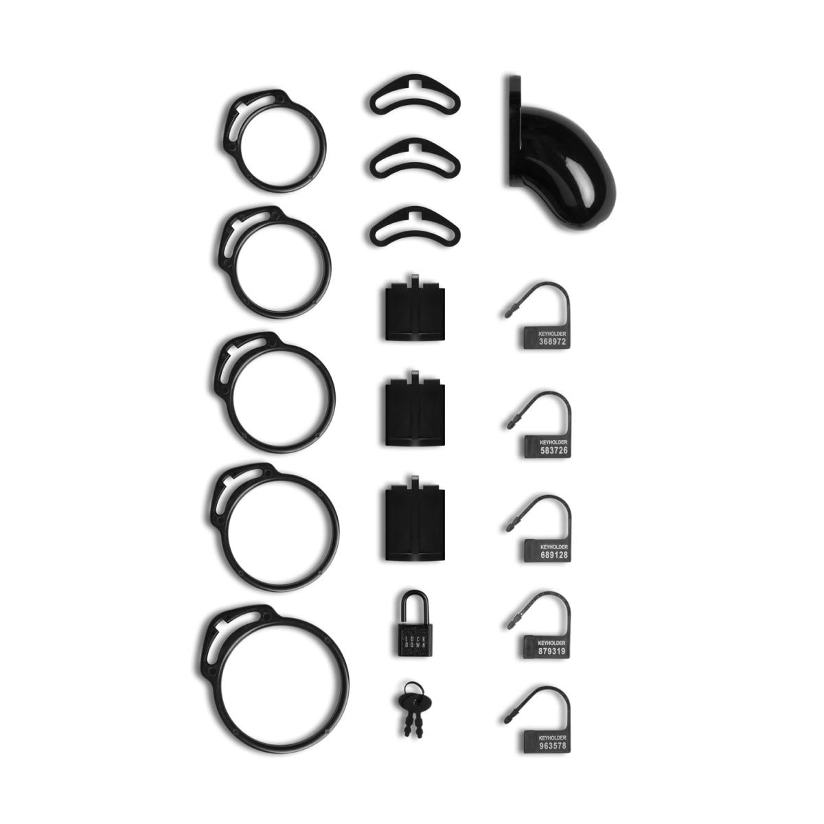 Lockdown Chastity Cage Black Small (8182691266799)