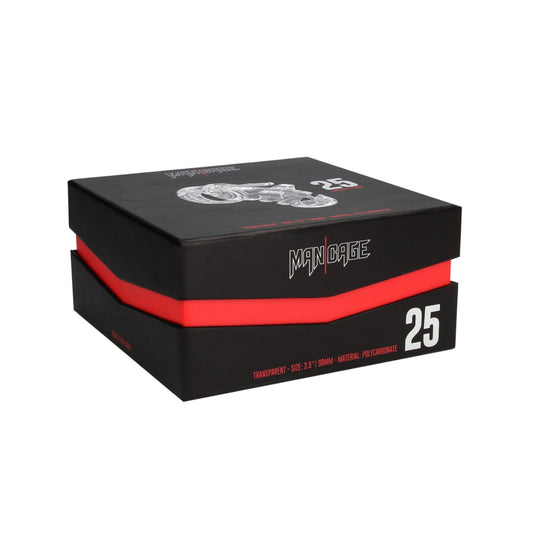 Man Cage Model 25 Chastity Cock Cage Transparent 3.5"