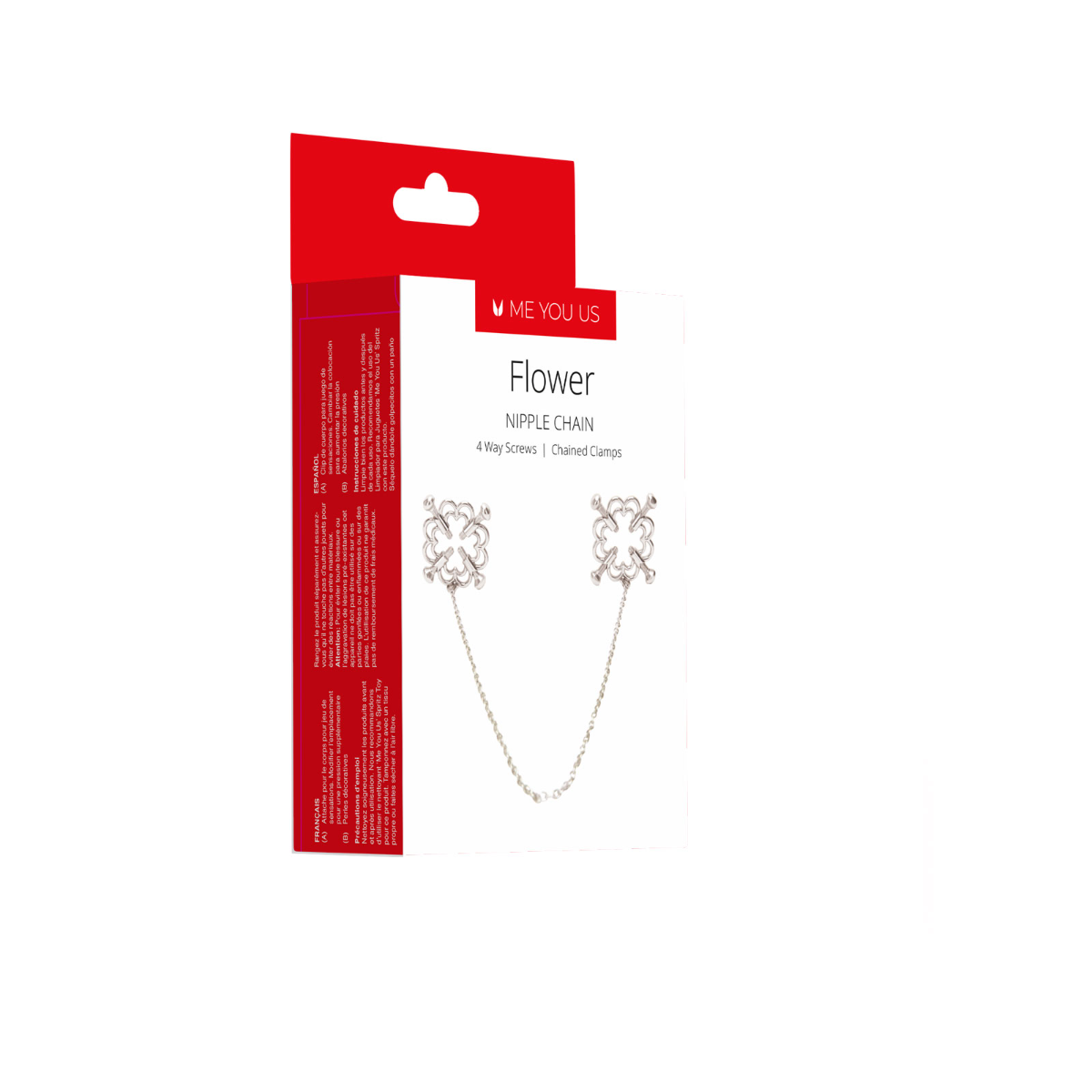 Me You Us Flower Nipple Clamps and Chain