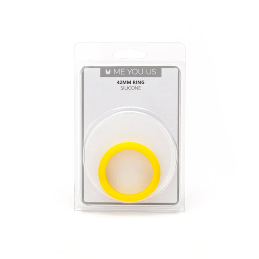 Me You Us Silicone Cock Ring Yellow 42mm