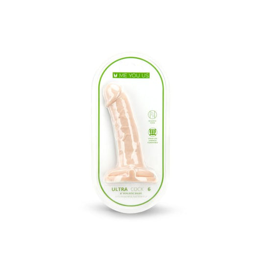 Me You Us Ultra Cock 6" Realistic Dildo Packaging
