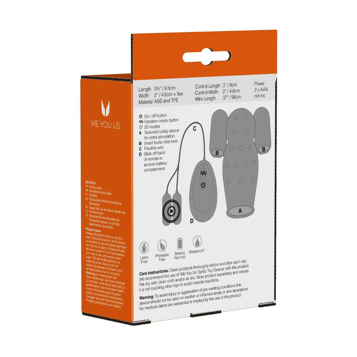 Me You Us Dual Power Masturbation Sleeve (8124215329007)