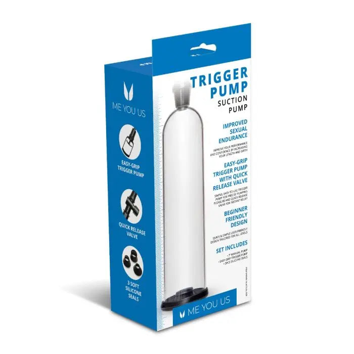Me You Us Trigger Suction Penis Pump rear packaging