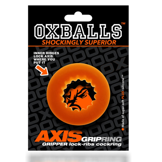 Axis Rib Griphold Cockring Orange Ice (8070345523439)