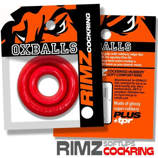 Oxballs RIMZ Cock Ring Red packaging