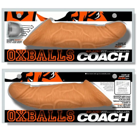 Oxballs Coach Cock Sheath Skinz Peachy packaging