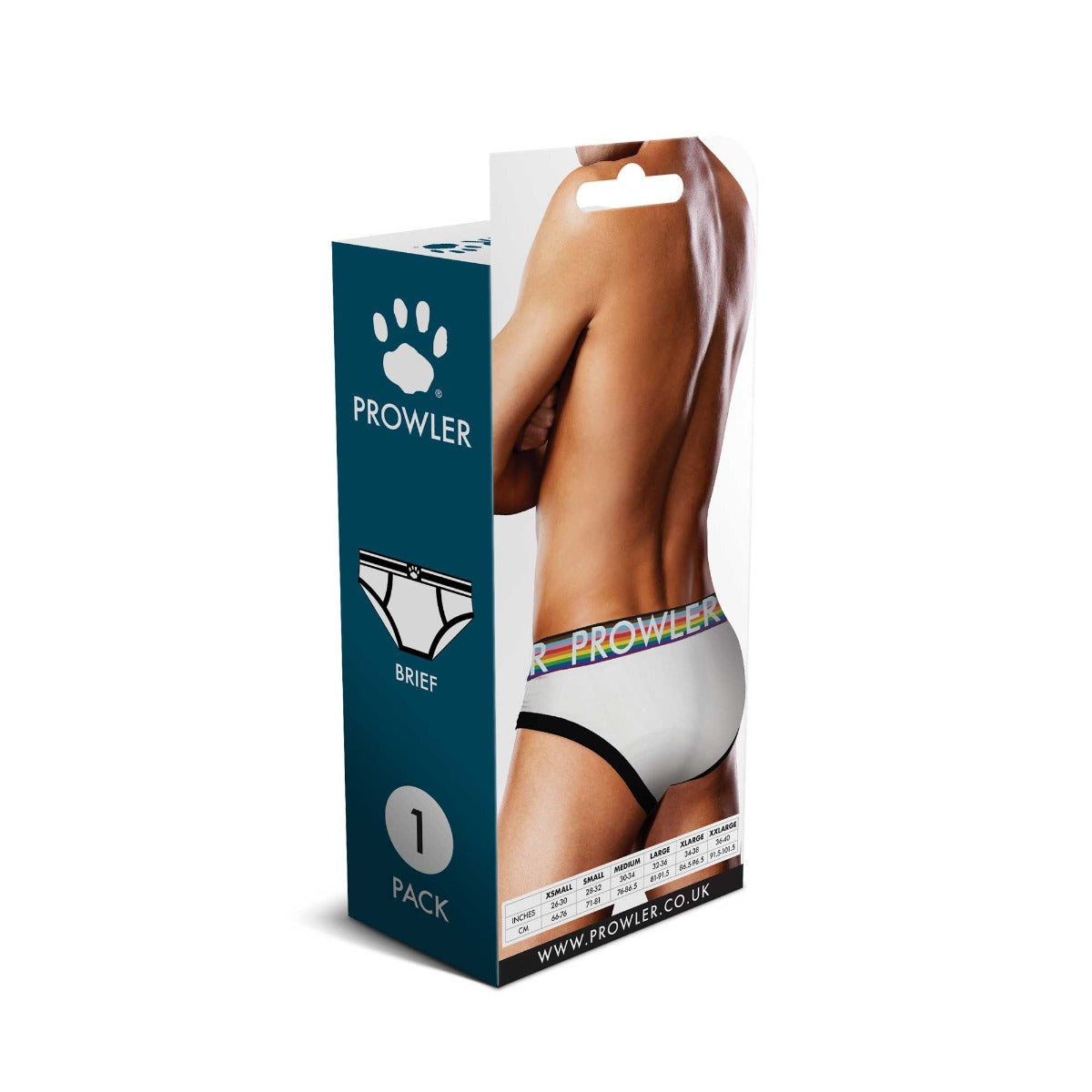 Oversized Paw Brief White (8075996791023)