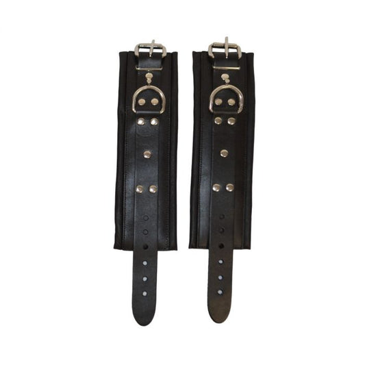 Prowler RED Leather Lockable Wrist Restraints