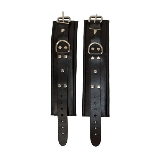 Prowler RED Leather Lockable Ankle Restraints